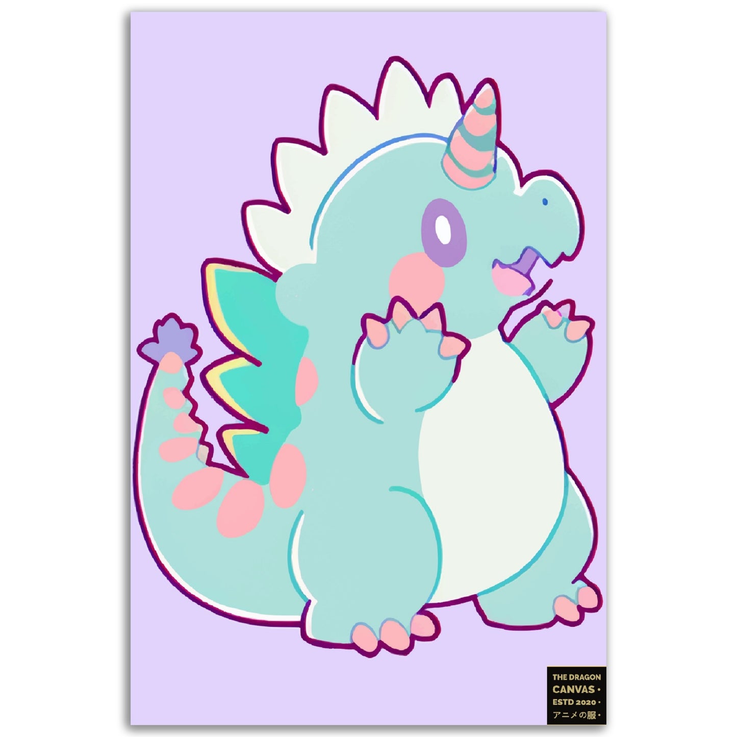 Chibi Dragons Collection #01 - Aluminum Print