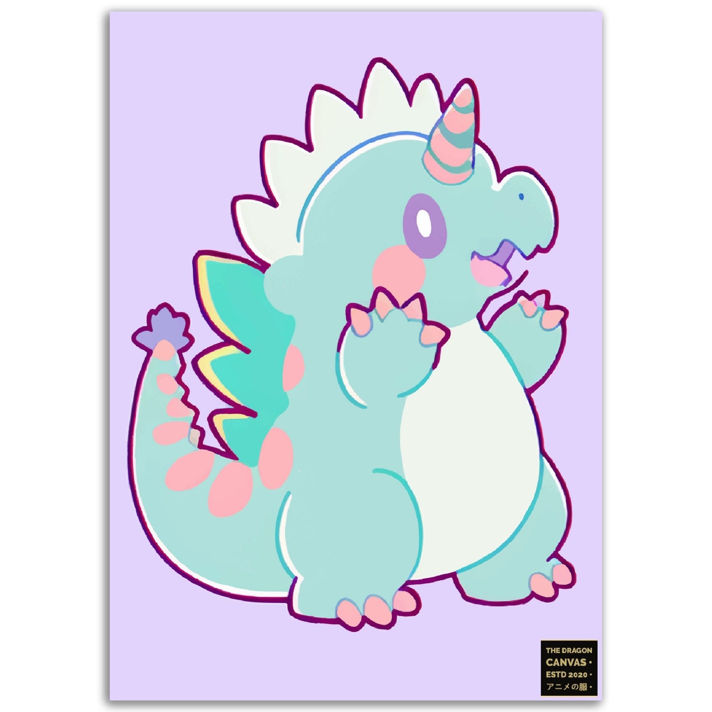 Chibi Dragons Collection #01 - Aluminum Print