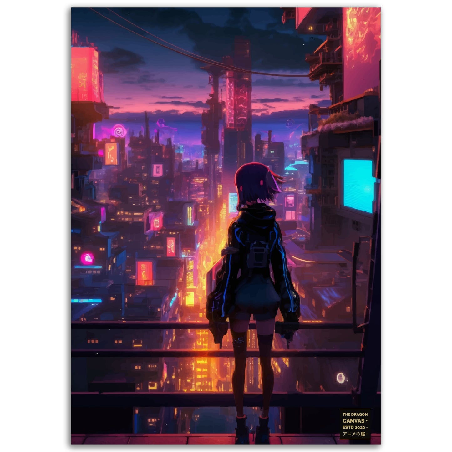 Cyberpunk Art #01 - Semi-Glossy Poster