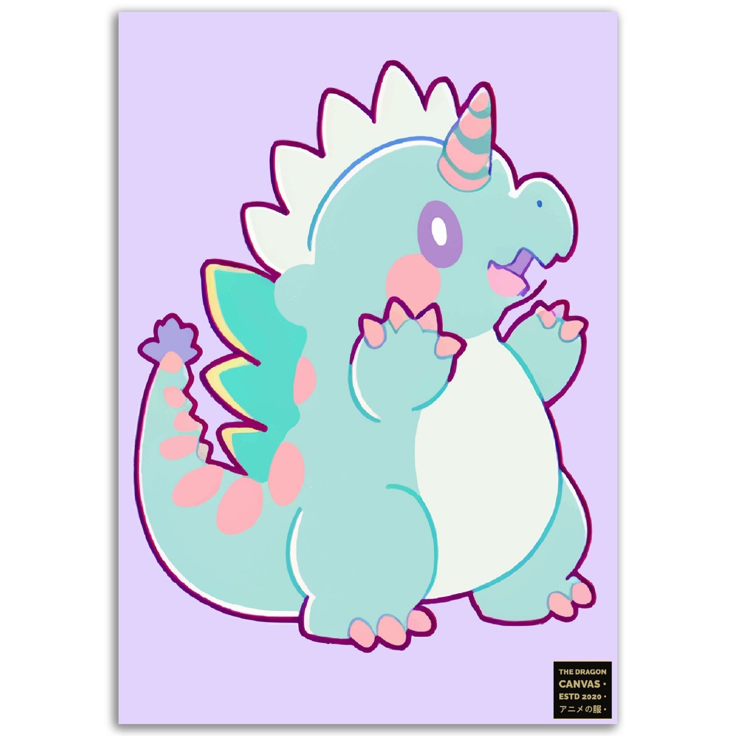 Chibi Dragons Collection #01 - Aluminum Print