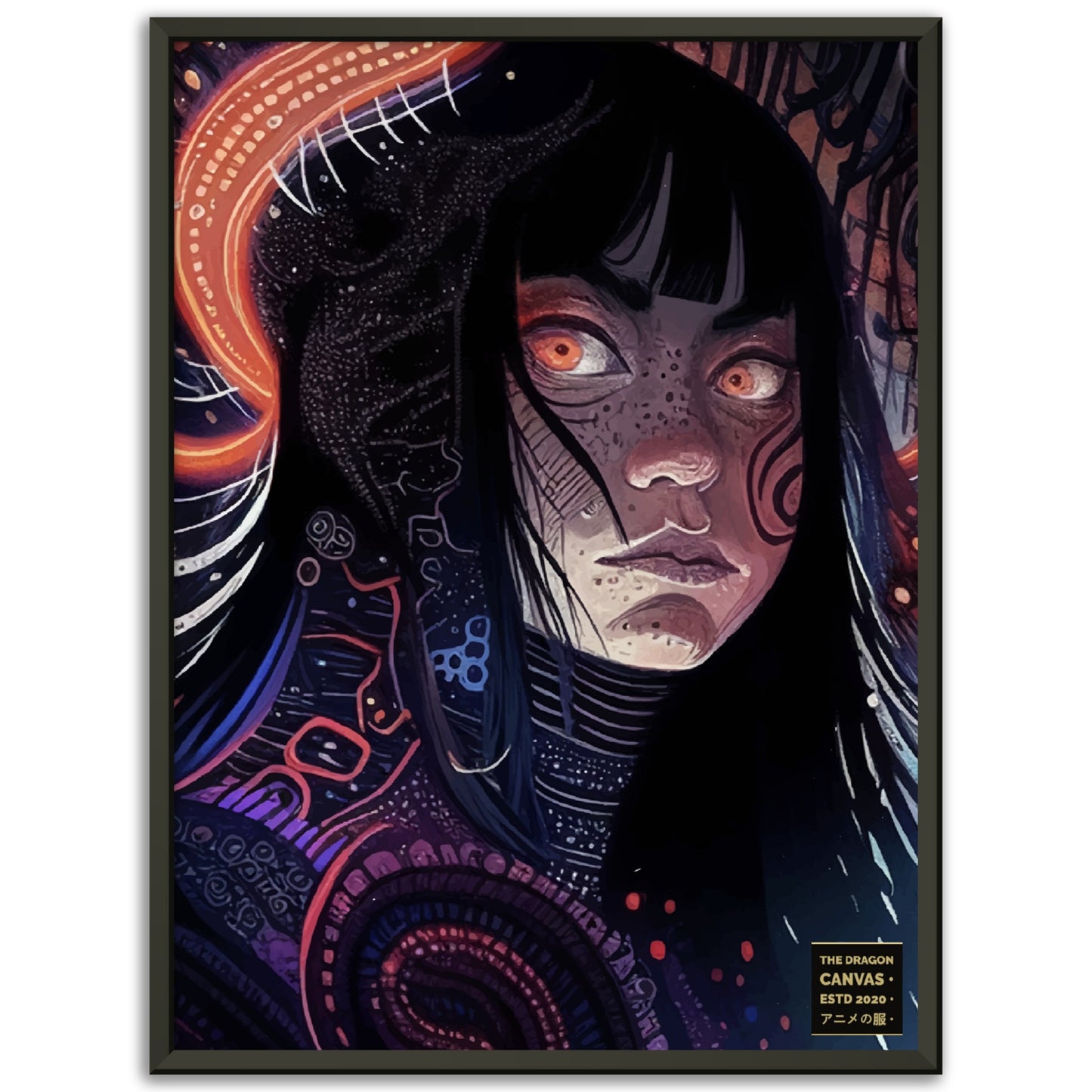 Colección Horror #12 - Póster con marco de metal de papel semibrillante