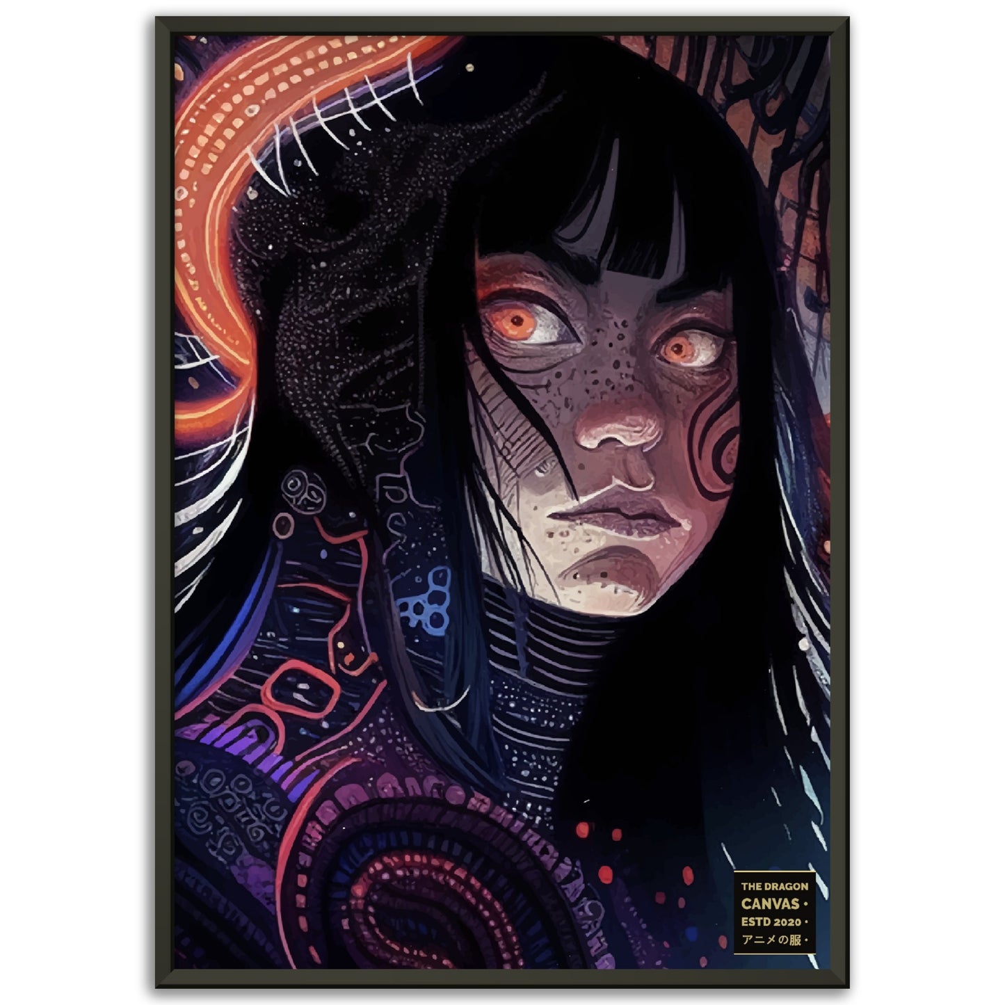 Colección Horror #12 - Póster con marco de metal de papel semibrillante